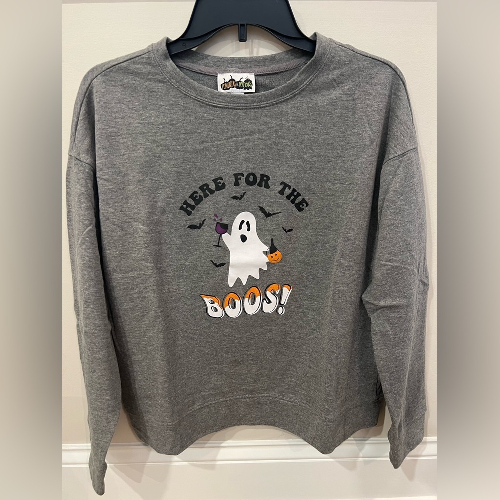 Spooky Gray Ghost Sweatshirt